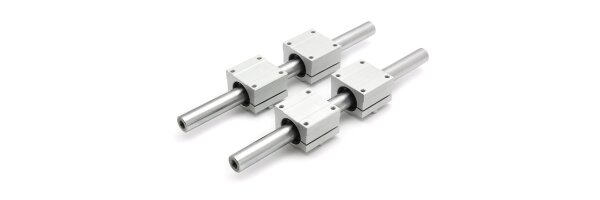 SET: linear bearing SCJ20UU game set & precision shafts with threaded holes M10x25