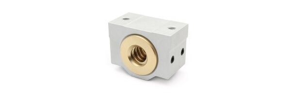 Trapezoidal thread nuts with housing