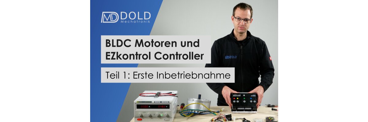 Neues Videotutorial auf YouTube! BLDC Motoren von Golden Motor und EZkontrol Controller - Teil 1: Erste Inbetriebnahme - 