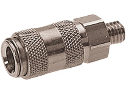 Single shut-off coupling socket KKD-N-M5A-A-1.4305 FKM 200-027