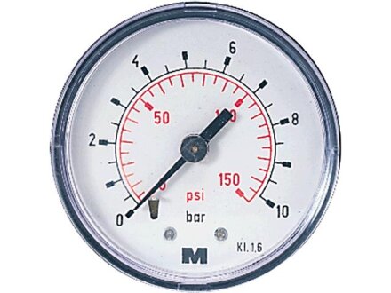 Manometer Gehäuse-Ø 63 mm MT-63-0/1BP-G1/4a-A-RF-S