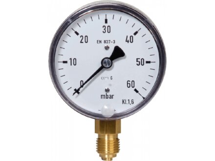 Manometer Gehäuse-Ø 63 mm MT-63-25/0MB-G1/4a-R-KF-S