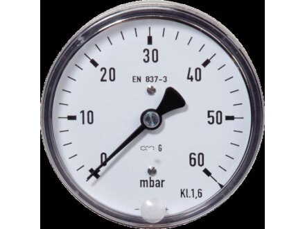 Manometer Gehäuse-Ø 63 mm MT-63-25/0MB-G1/4a-A-KF-S