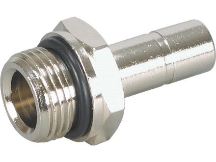 Screw-in nipple, hose 6mm, G1 thread / 4a, STVS-QGS-G1 / 4a-6-MSV-S-M220