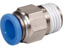 Male Connector, hose 4mm, thread R1 / 8a, STVS-QCK-R1 /...