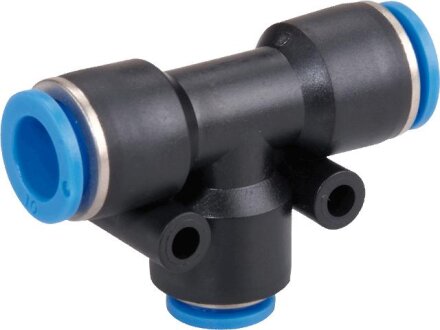 T-connector, reducing, tube 4mm, 6mm hose, STVS-QFCK-6-4-6-PBT-S-M120