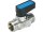 2/2-way couplers ball valve Micro 2 KHM-2-G1 / G1 8a / 8a-MSCR PTFE KU-BL-6420