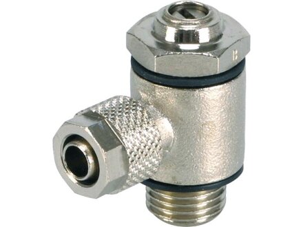 Exhaust flow control valve DRVA-HSASVS-G1 / 8a-6/8-MSV-NBR-SS-MA-10