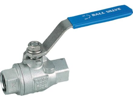 2/2-way ball valve KHM-2-G3 / 8i 63-1.4408 PTFE StKU-BL-VA7