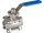 2/2-way ball valve KHM-3-G1-1 / 4i-63-1.4408 PTFE StKU-BL-VA9