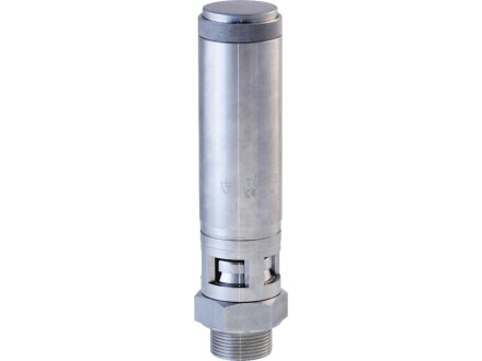 Safety valve SV-412-B-G1a-do25-1.4404 FKM 0.2 / 30-CE