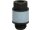 Abluft-Drosselschalldämpfer  Abluftdrossel-Schalldämpfer aus Polyethylen mit zylindrischem Außengewinde G3/8a SD-DR-G3/8a-KU-H-10-PO