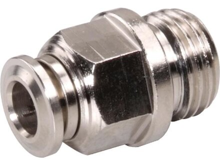 Male Connector, hose 4mm, threaded M5a, STVS-QCKO-M5a-4-MSV-S-M220