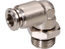 Angle in fitting, hose 4mm, threaded M5a,...