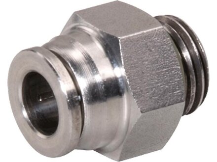 Plug-in fitting, straight, tube 4mm, G1 / 4a STVS-QCKO-G1 / 4a 4-1.4404-S-M230 thread,