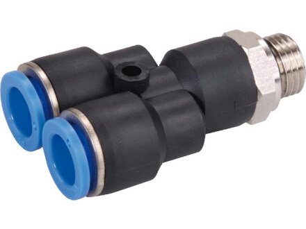 Y plug-in fitting, hose 6mm, G1 / 2a, STVS-QYCKO-G1 / 2-6-KU-SBR-M120