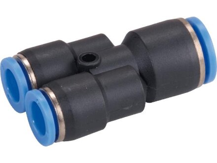 Y-connector connection, tubing, 4mm, 8mm hose, STVS-QYCK-8-4-4-PA-S-M120