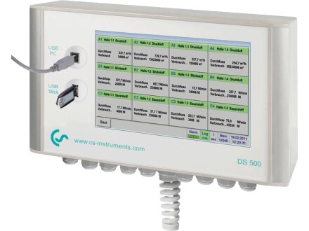 enregistreur graphique pour MS-CS-DS-500 air comprimé