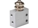 3/2-way micro-plunger valve, panel mount V20-32-M5-MT-M-NC