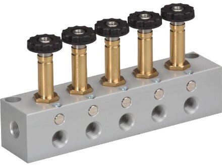 3/2-way solenoid valve bar V50-32-18-ED-M-NC-H-4