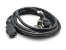 Cable de conexión IEC, 5 m, negro, acodado