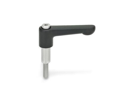 Adjustable hand levers for adjusting ring M5