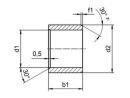 Sleeve bearing (Form S) GSM-1618-50 / Ø d1 (mm) = 16mm / outer diameter d2 (mm) = 18mm / bearing length b1 (mm) = 50mm