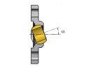 Cojinete de brida con 2 orificios de montaje: EFOM EFOM-16 / d1 = 16 mm / N = 6,4 mm / dB = 32,0 mm