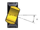 Cuscinetto del supporto, ESTM, W300 ESTM-08 / d1 (mm) = 8mm / d2 (mm) = 4.5mm / h (mm) = 19mm