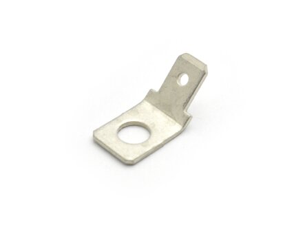 Flat plug for screwing 4.8 x 0.8 mm 45 ° M4