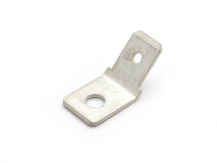 Flat plug for screwing 6.3 x 0.8 mm 45 ° M3