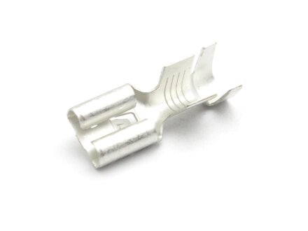 Blade receptacle 4 - 6 mm 6.3 x 0.8 mm with locking tongue