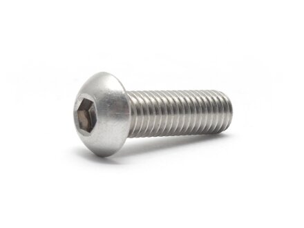 DIN 7380 Flat head bolt with hexagon socket, stainless steel A2, M3X8