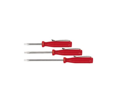 Wiha small screwdriver series 500, slot-transparent red, with clip