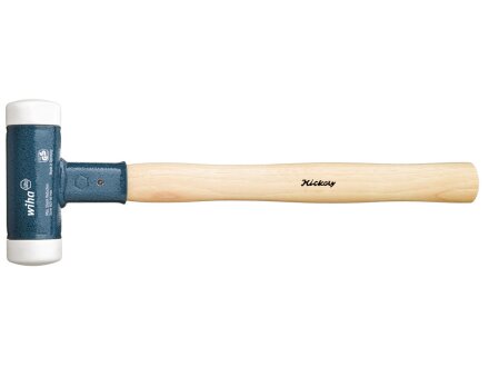 Wiha terugslagvrije hamer, zeer harde serie 8001, met hickoryhouten handvat, ronde slagkop