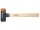Martello di sicurezza Wiha serie medio / duro 832-38, con manico in legno di noce americano, testa tonda a martello