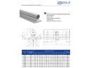 Guía lineal, carril soportado SBS16 - 200 mm de largo