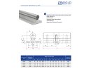 Linear guide rail Supported TBS20 - 200mm long