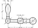 Ball crank (Form F2) d1 = 8 mm / l = 34mm