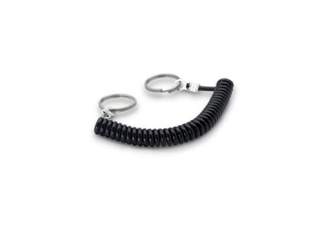Plastic spiral retaining ropes, with two key rings GN111.4-200-24