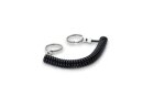 Plastic spiral retaining ropes, with two key rings...