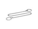 Ball chains stainless steel, with 2 key rings GN111.5-200-14