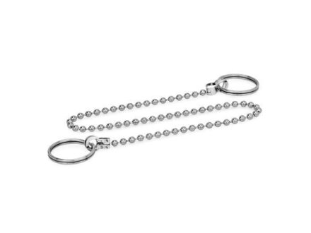 Ball chains brass, with two key rings GN111-320-30