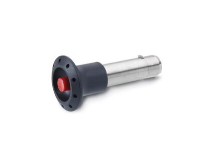 Socket pin stainless steel, plastic slide, with axial lock (pawl) GN114.3-12-30