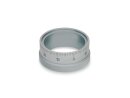 Partial ring, 40mm in diameter, chrome-plated steel, m....