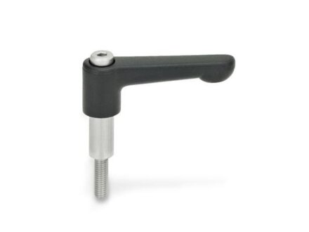 adjustable clamping levers for adjusting ring M5x14 / black