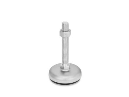 Adjustable feet, stainless steel, with rubber pad GN31-60-M10-100-B3-SK