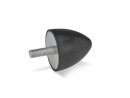 Stainless steel stop buffer with screw M6x18, diameter...