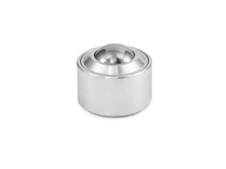Ball roller size: 12, solid steel housing without collar, steel ball