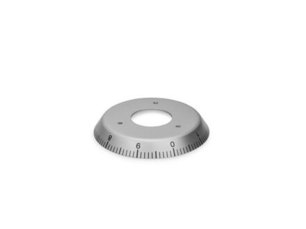 Scale ring with 78mm diameter, with scale 0 ... 9, 100 divisions